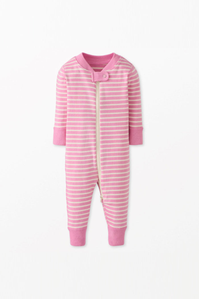 2-Way Striped Zip Sleeper (Pink)