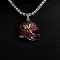 2025 Washington Commanders Team Helmet Pendant - White Gold