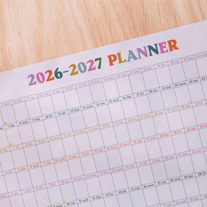 2026-2027 Academic Year Wall Planner (Landscape)