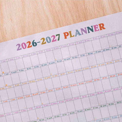 2026-2027 Academic Year Wall Planner (Landscape)