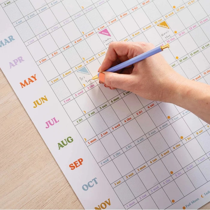 2026-2027 Academic Year Wall Planner (Landscape)