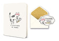 A Little Note of Thanks Deluxe Greeting Card