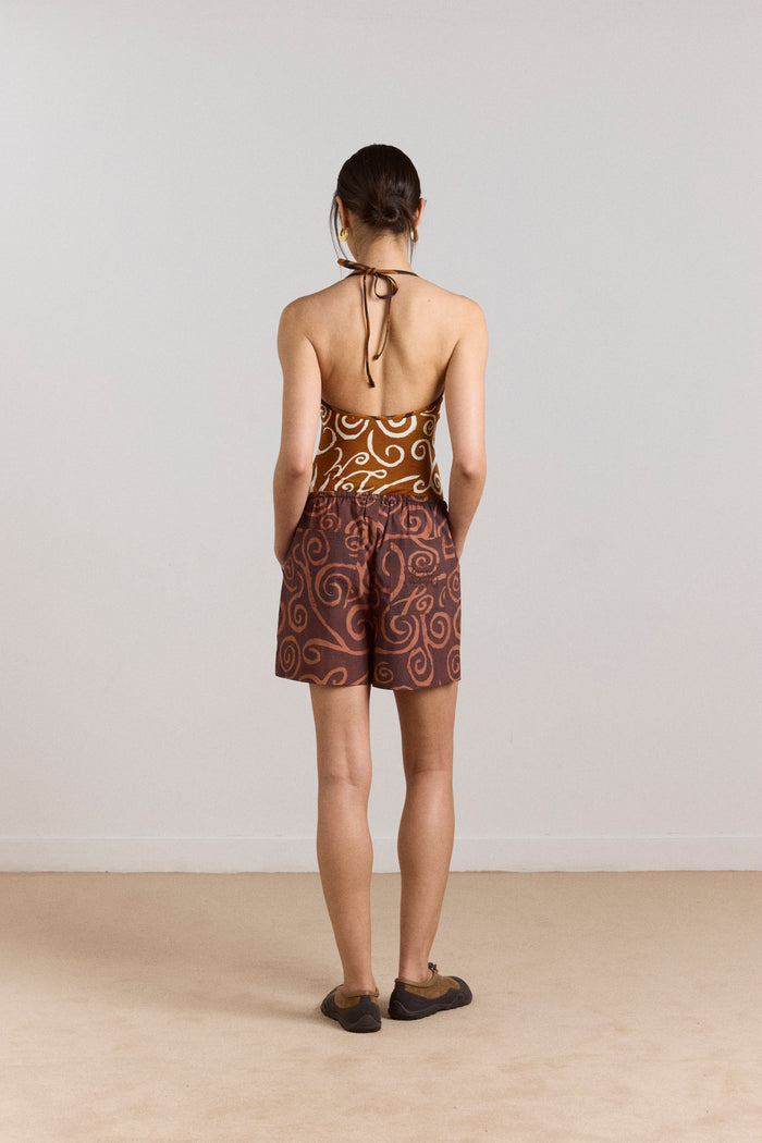 Afina Pull-on Shorts (Swirl)