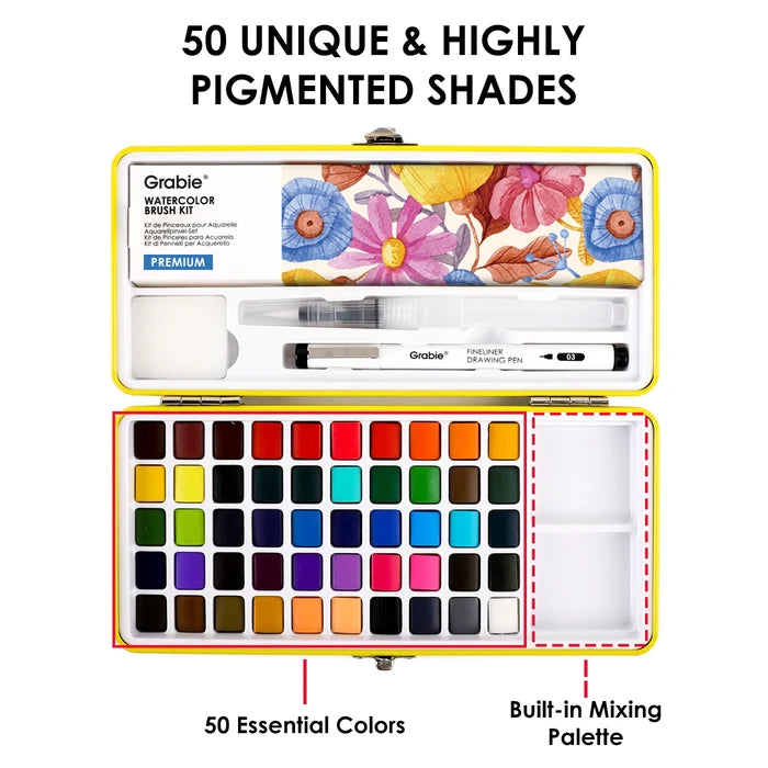 All-In-One Watercolor Kit (Set of 50)