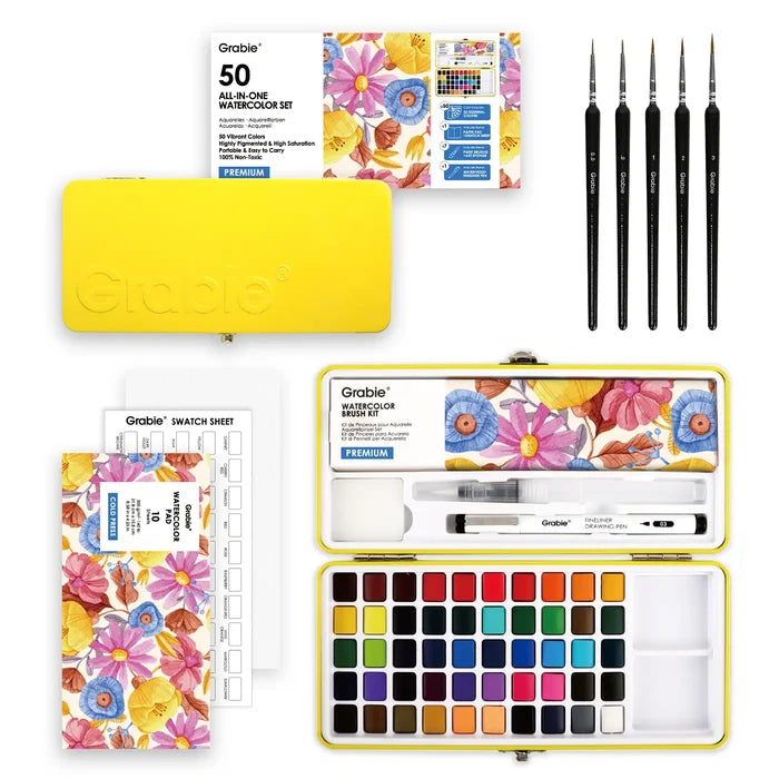 All-In-One Watercolor Kit (Set of 50)
