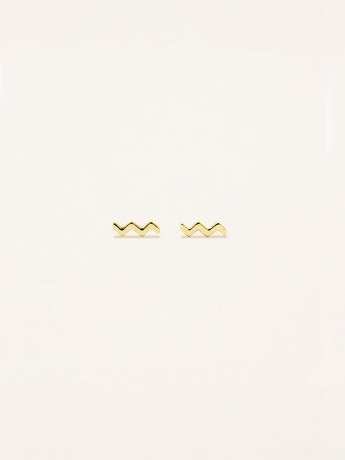 Aquarius Zodiac Earrings