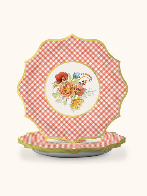 Autumn Bloom Die-Cut Luncheon Paper Plate