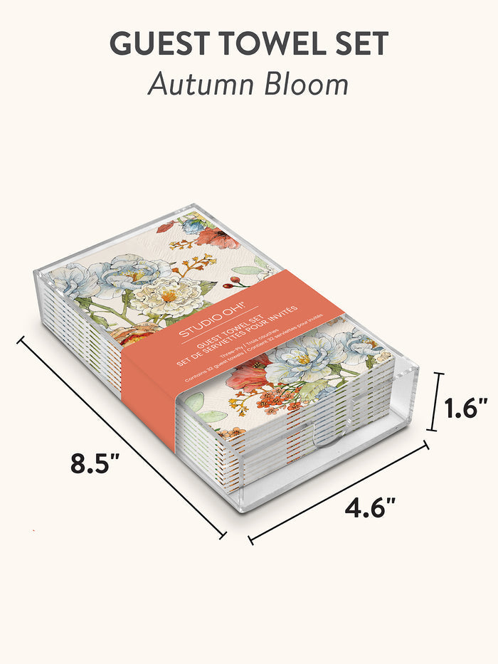 Autumn Bloom Guest Towel Set