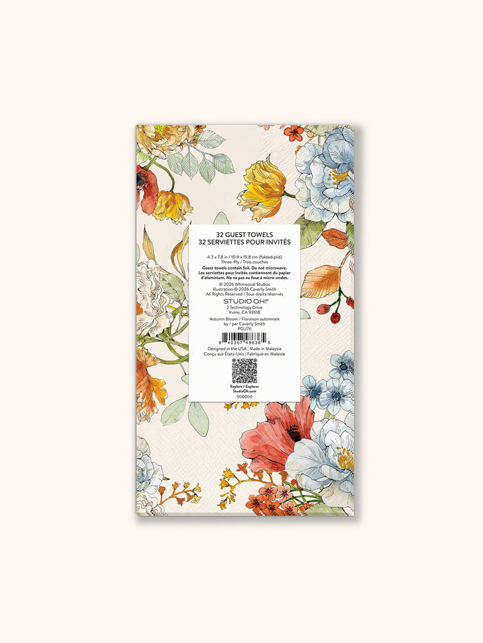Autumn Bloom Guest Towels