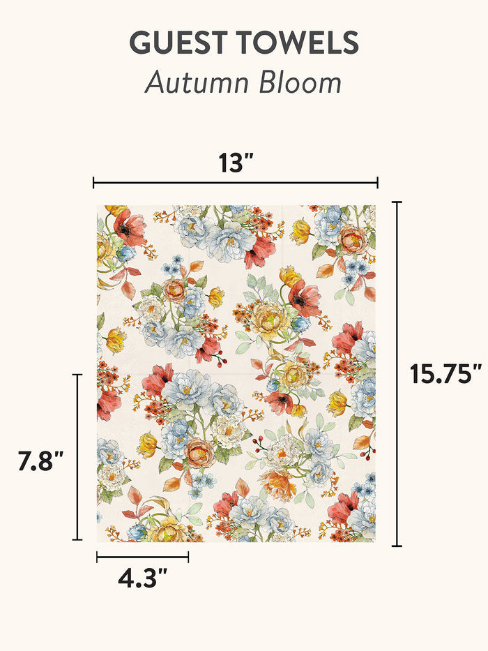 Autumn Bloom Guest Towels