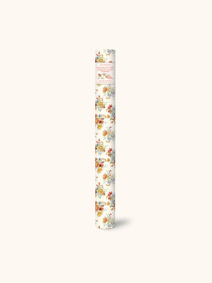 Autumn Bloom Reversible Gift Wrap