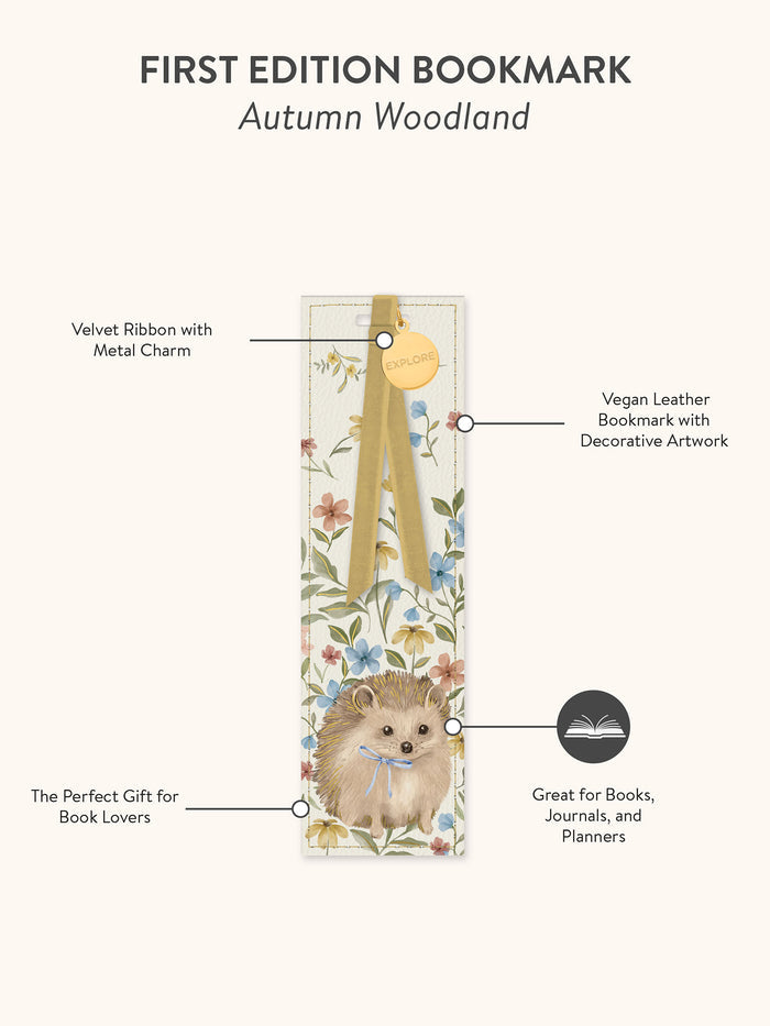 Autumn Woodland First Edition Bookmark