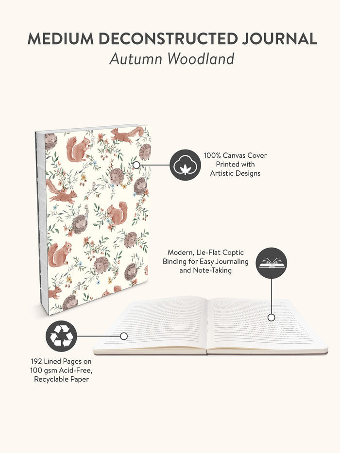 Autumn Woodland Medium Deconstructed Journal