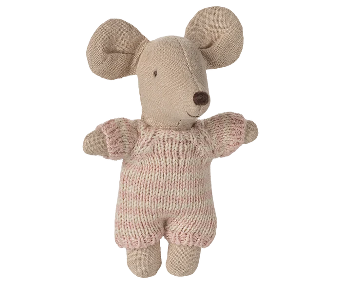 Baby Mouse in Carry Cot (Rose)