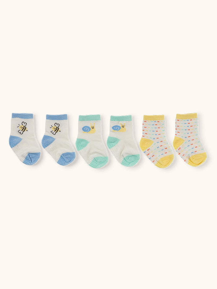 Baby Sock Trios -  Love Bug