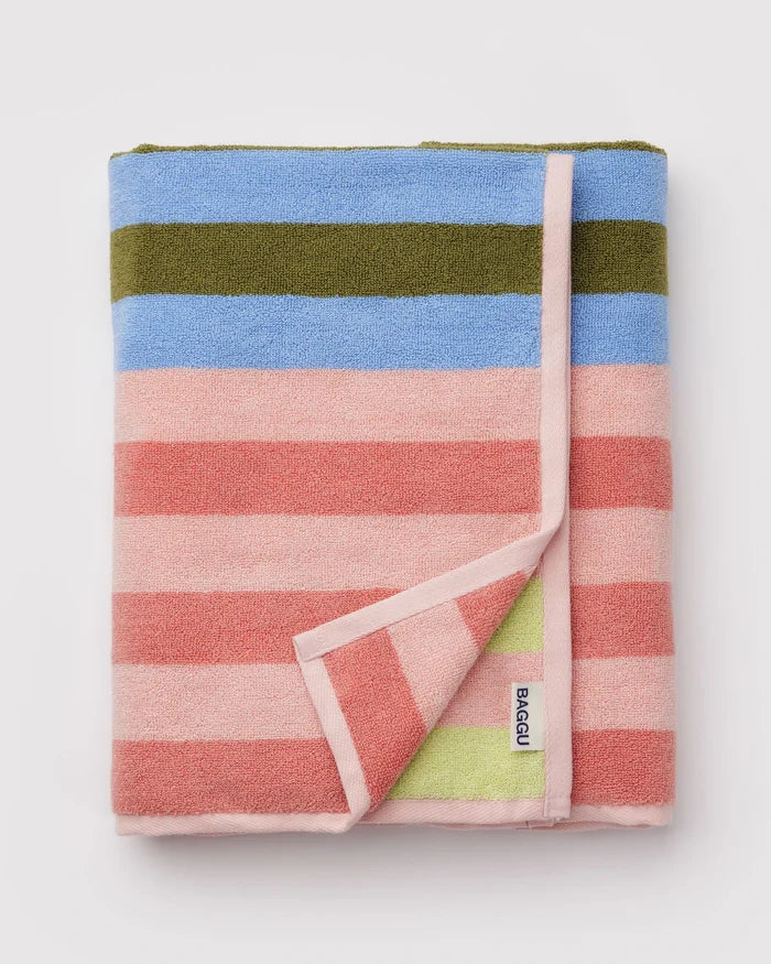 Bath Towel (Sherbet Stripe)