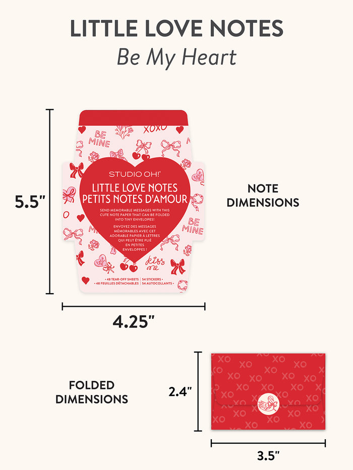 Be My Heart Mini Memos with Stickers