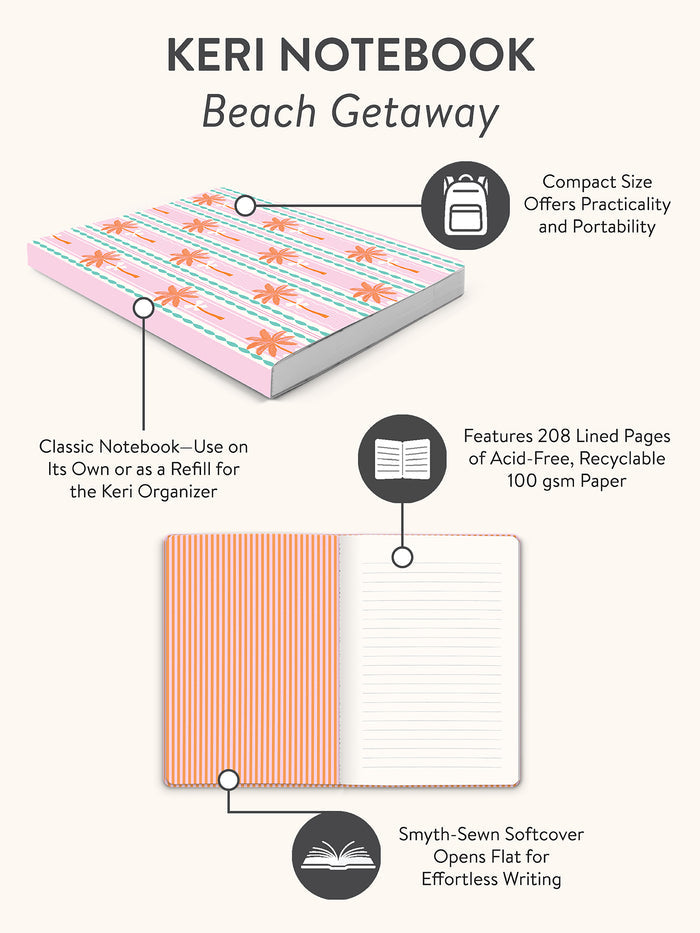 Beach Getaway Keri A5 Notebook