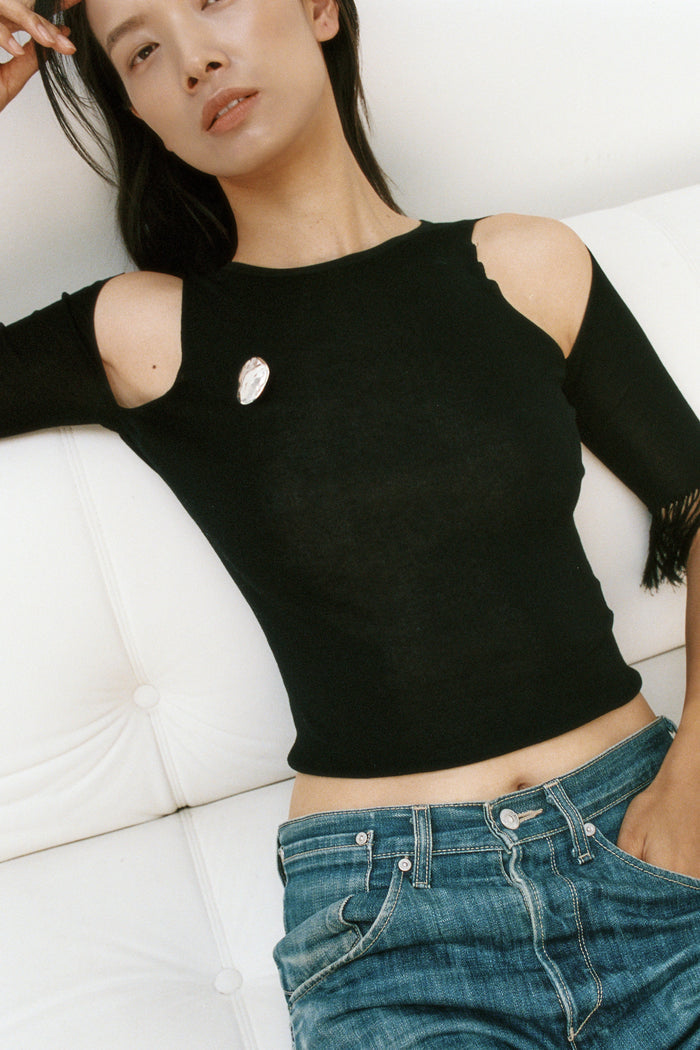 Bean Brooch (Silver)