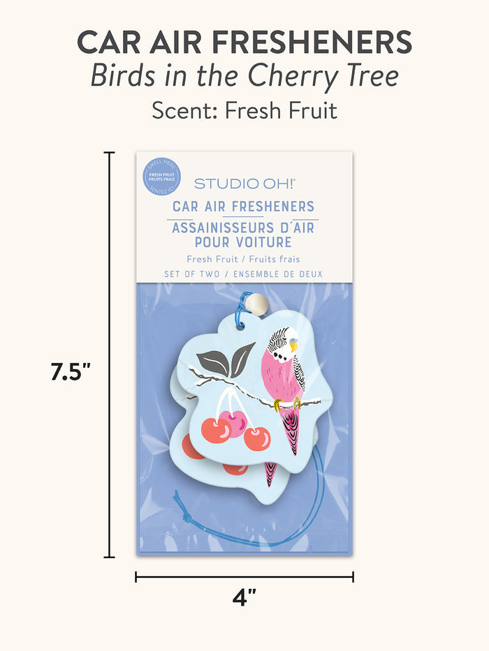 Birds in the Cherry Tree Car Air Freshener