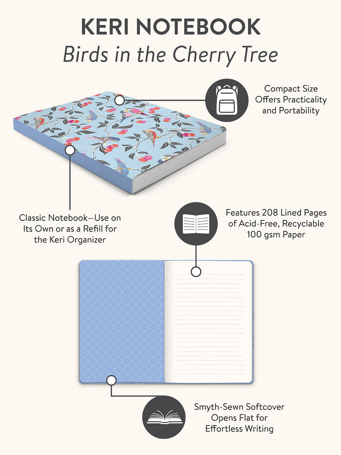 Birds in the Cherry Tree Keri Notebook