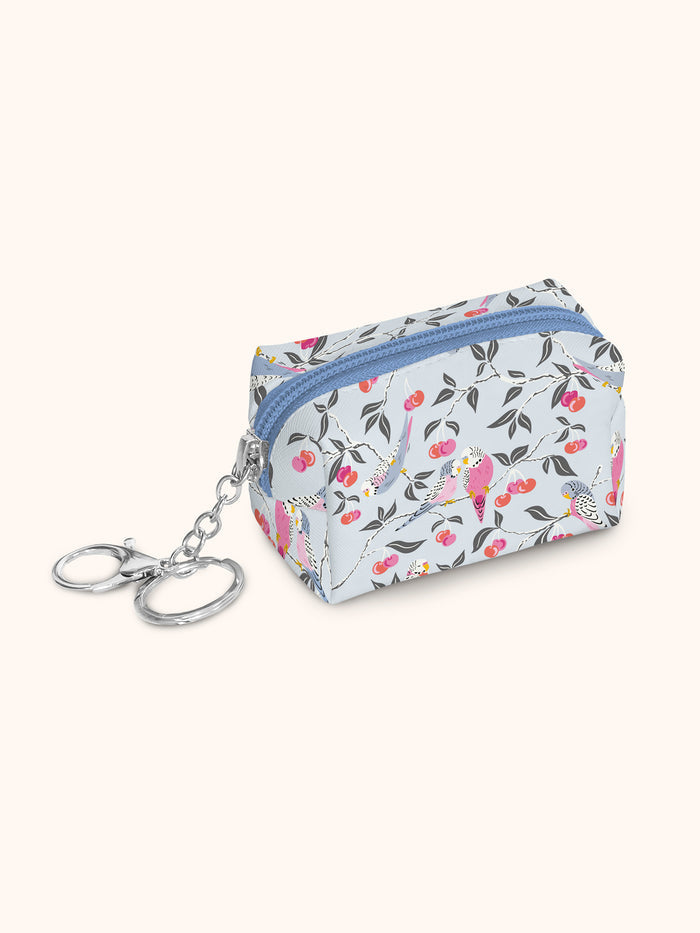 Birds in the Cherry Tree Key Chain Pouch