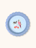 Birds in the Cherry Tree Scalloped Dessert Plates