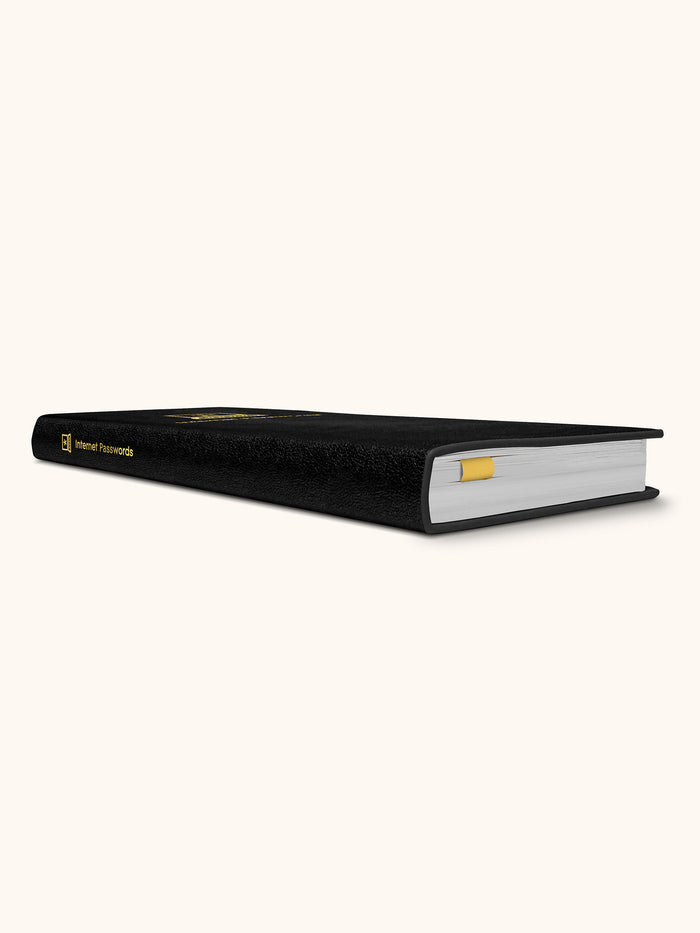 Black Password Jotter Journal