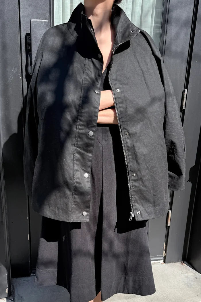 Blair Waxed Cotton Jacket (Black)