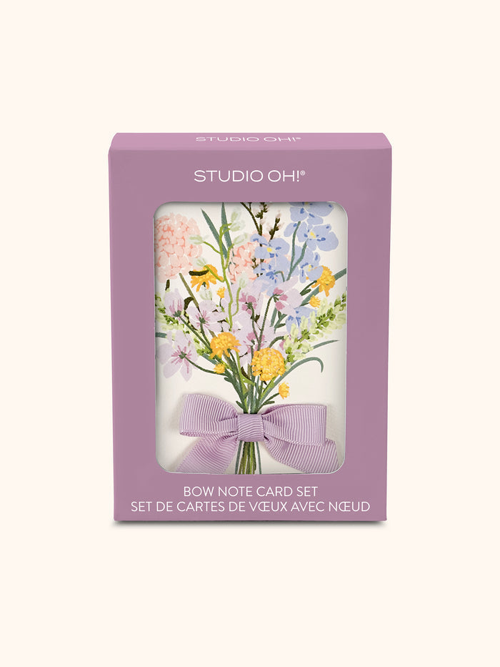 Blissful Bouquet Bow Note Card Set
