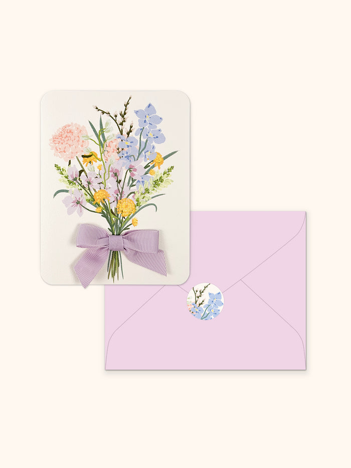 Blissful Bouquet Bow Note Card Set