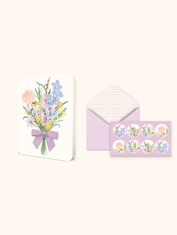 Blissful Bouquet Bow Note Card Set