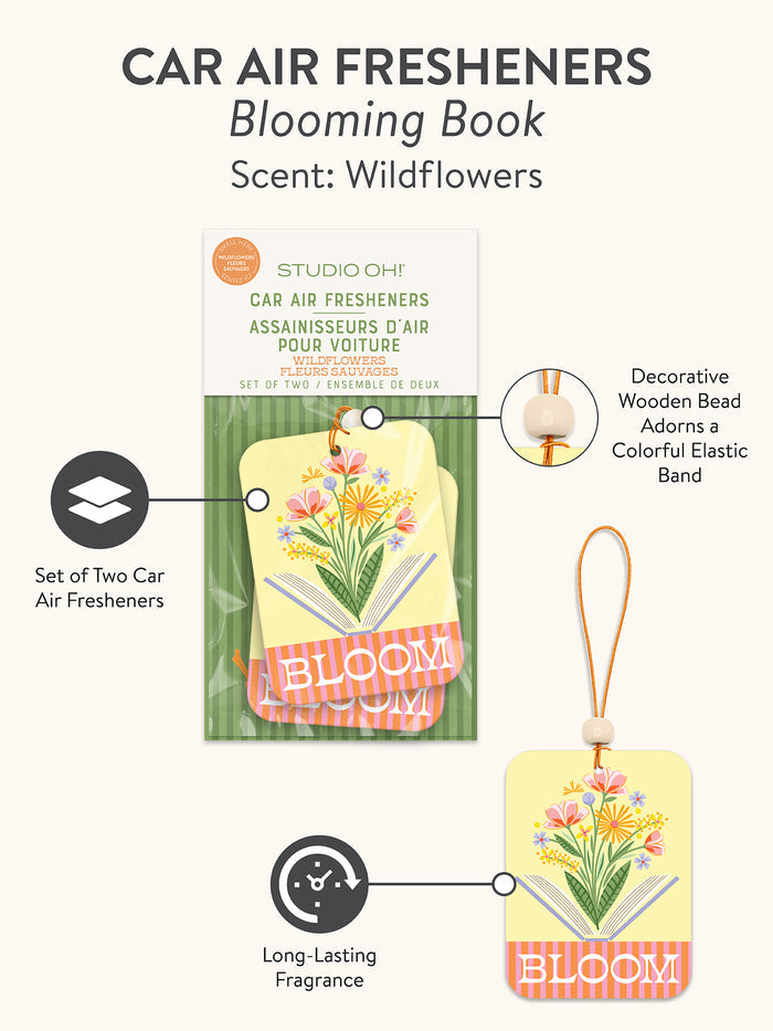 Blooming Book Car Air Freshener