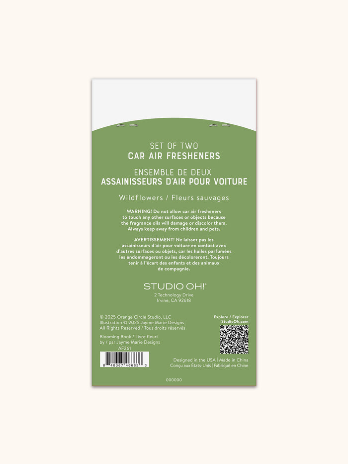 Blooming Book Car Air Freshener