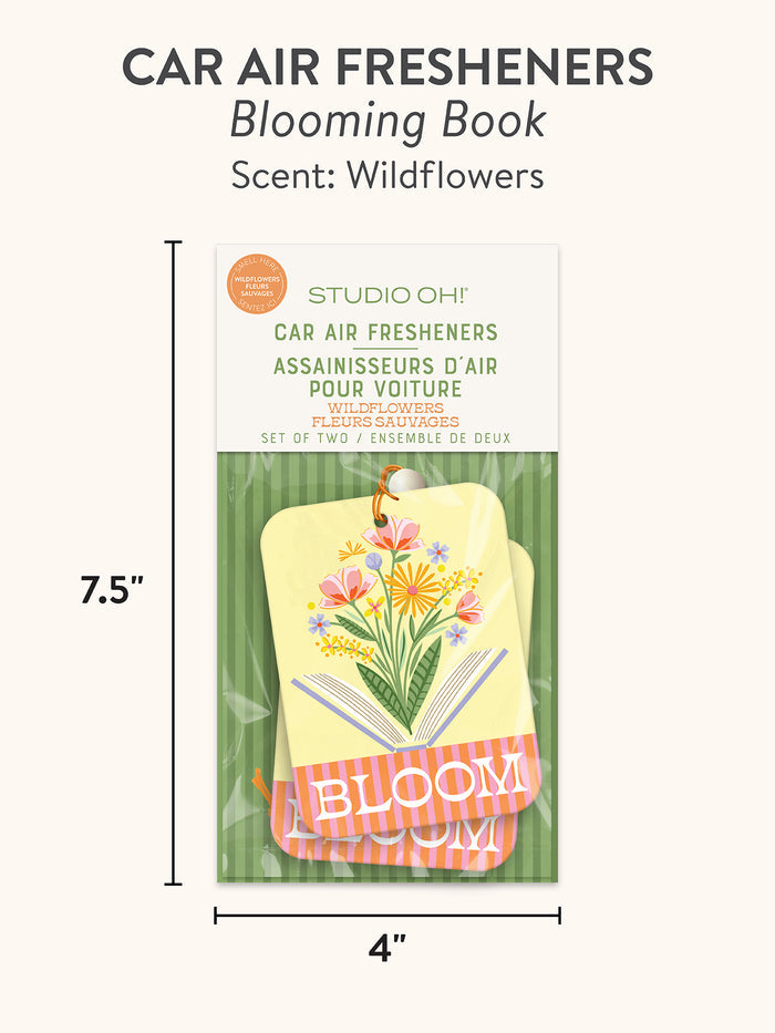 Blooming Book Car Air Freshener