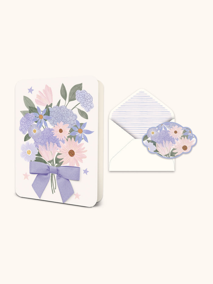 Blooms Bouquet Deluxe Greeting Card