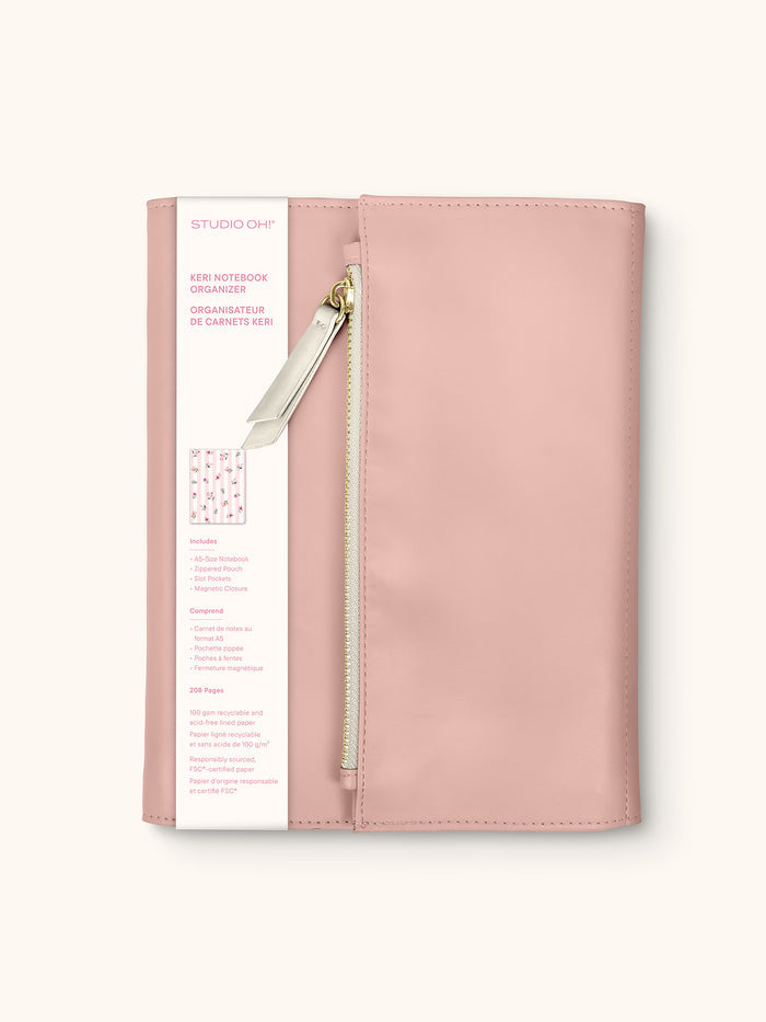 Blush & Ivory Keri Notebook Organizer