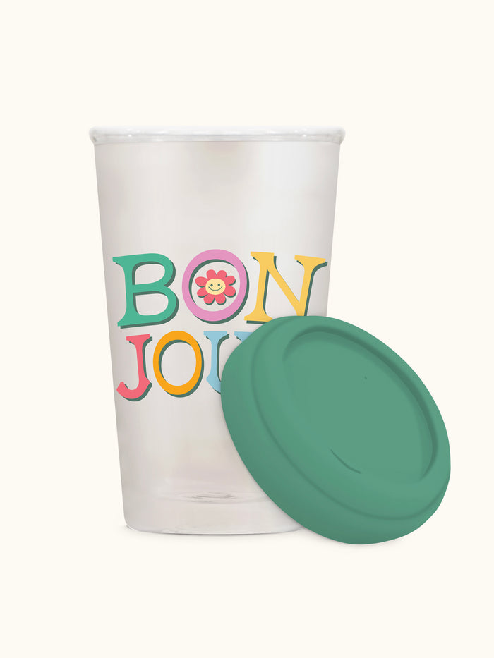 Bonjour Glass Coffee Tumbler