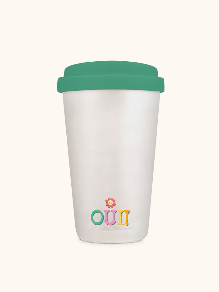 Bonjour Glass Coffee Tumbler