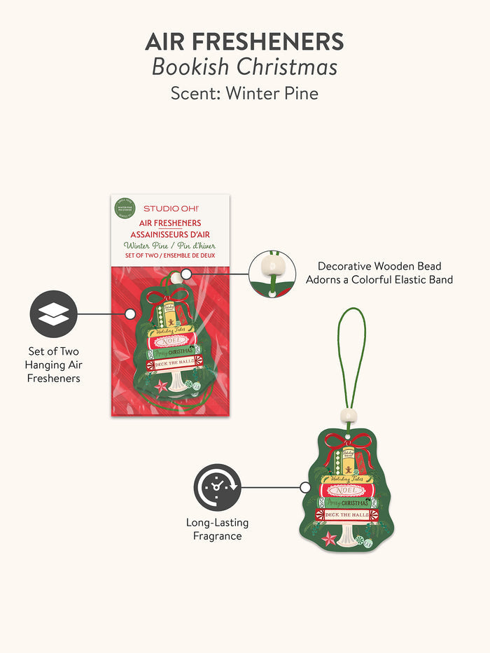 Bookish Christmas Air Fresheners