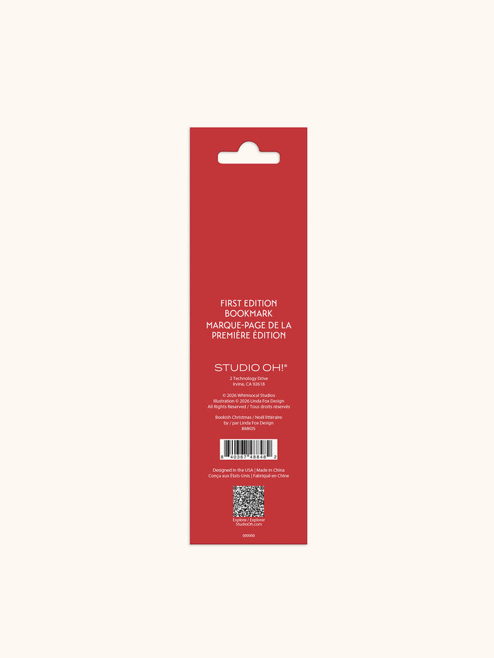 Bookish Christmas First Edition Bookmark