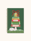 Bookish Christmas Medium Spiral Notebook