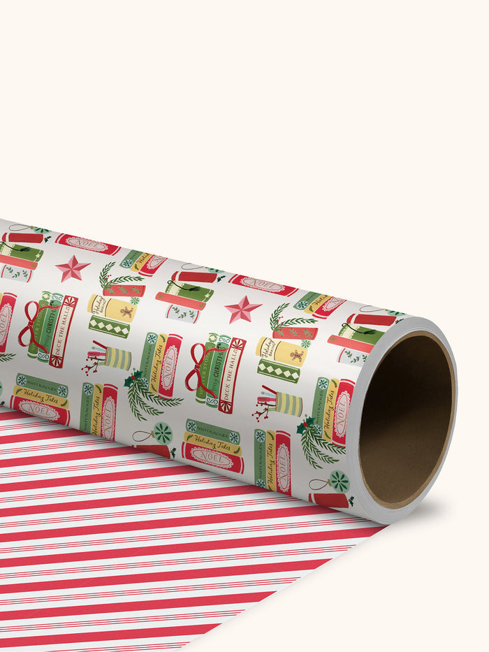 Bookish Christmas Reversible Gift Wrap