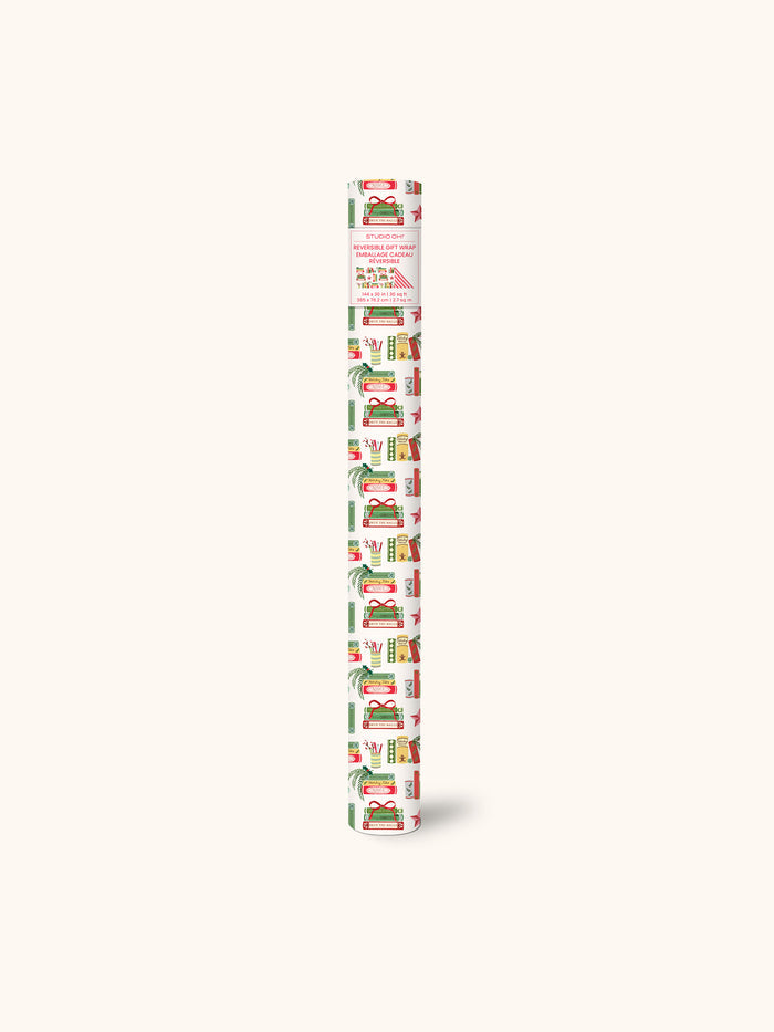 Bookish Christmas Reversible Gift Wrap