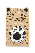 Leopard print product in a cardboard packaging with 'Ratatam!' branding on a white background