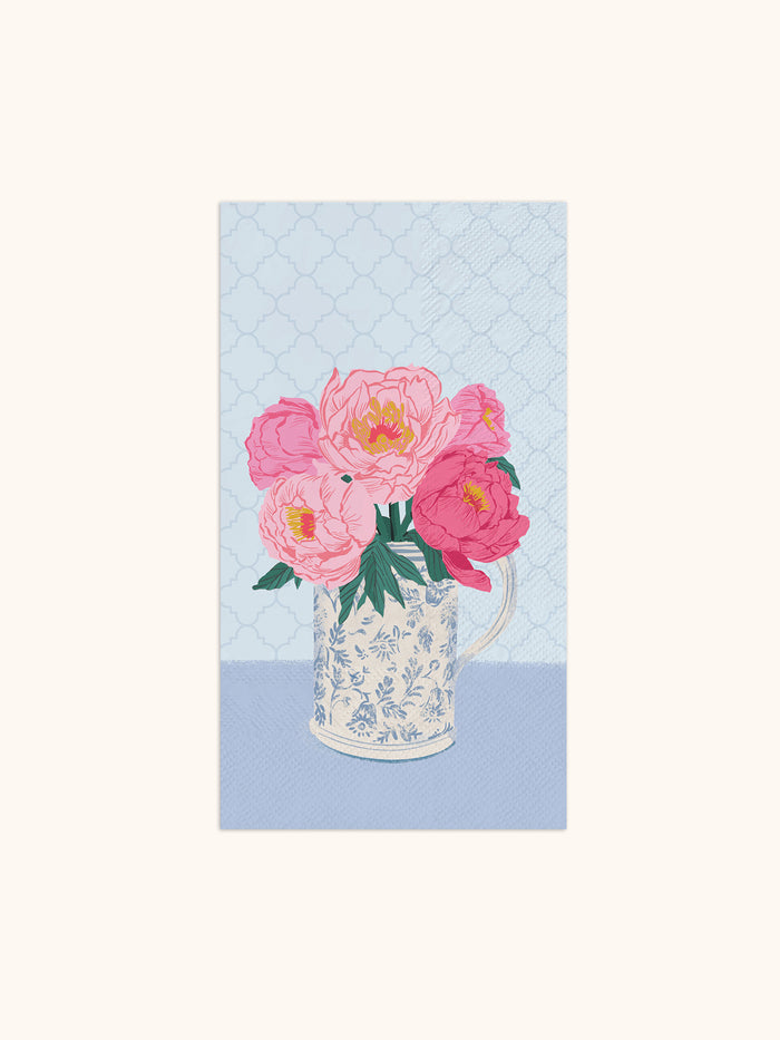 Bouquet on Blue Guest Towels