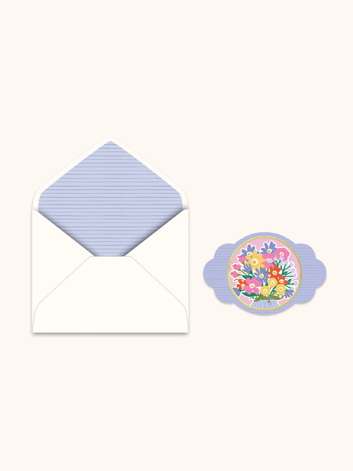 Bow-tiful Flowers Deluxe Greeting Card