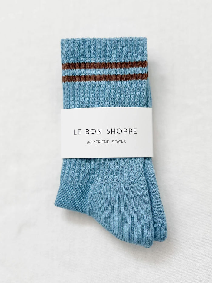 Boyfriend Socks (Powder Blue)