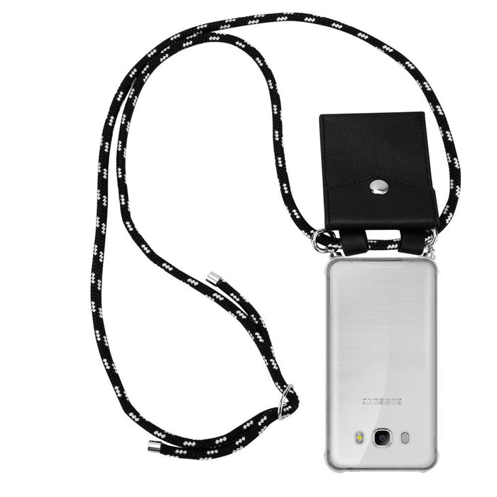 Schwarz silber / Galaxy J7 2016