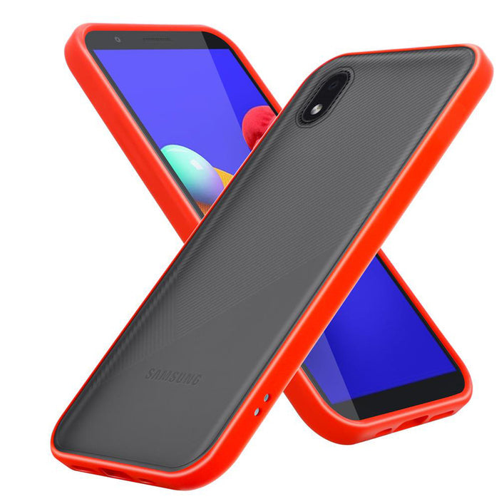 Schwarz rot / Galaxy A01 CORE